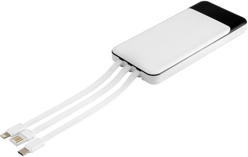 EC776  Power Bank multipuerto "ATLANTA" (SS) - Pro-Ponemos