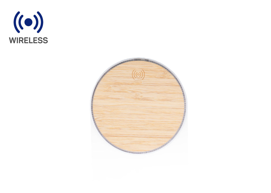 TE0673 Cargador Wireless Bambú (MP) (NUEVO) - Pro-Ponemos