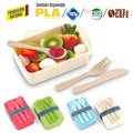 Portacomidas con Cubiertos Eco Square II -Prod Nal VA-965 (CP) (Producion Nacional) - Pro-Ponemos