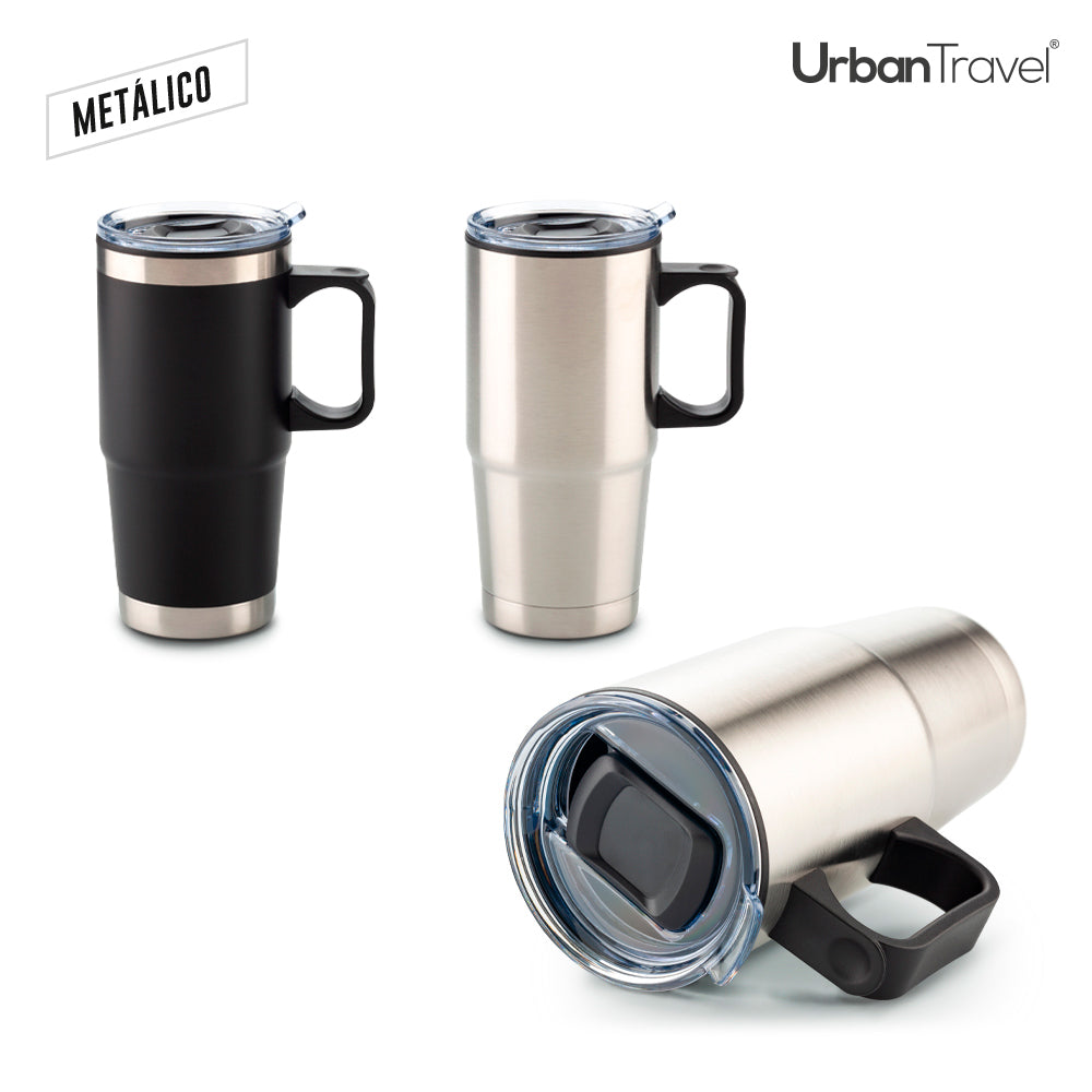 Mug Metálico Cobalt Urban Travel 600ml MU-398 (CP) (NUEVO) - Pro-Ponemos
