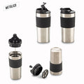 Mug Metálico con Prensa Francesa 450ml MU-384 (CP) (NUEVO) - Pro-Ponemos