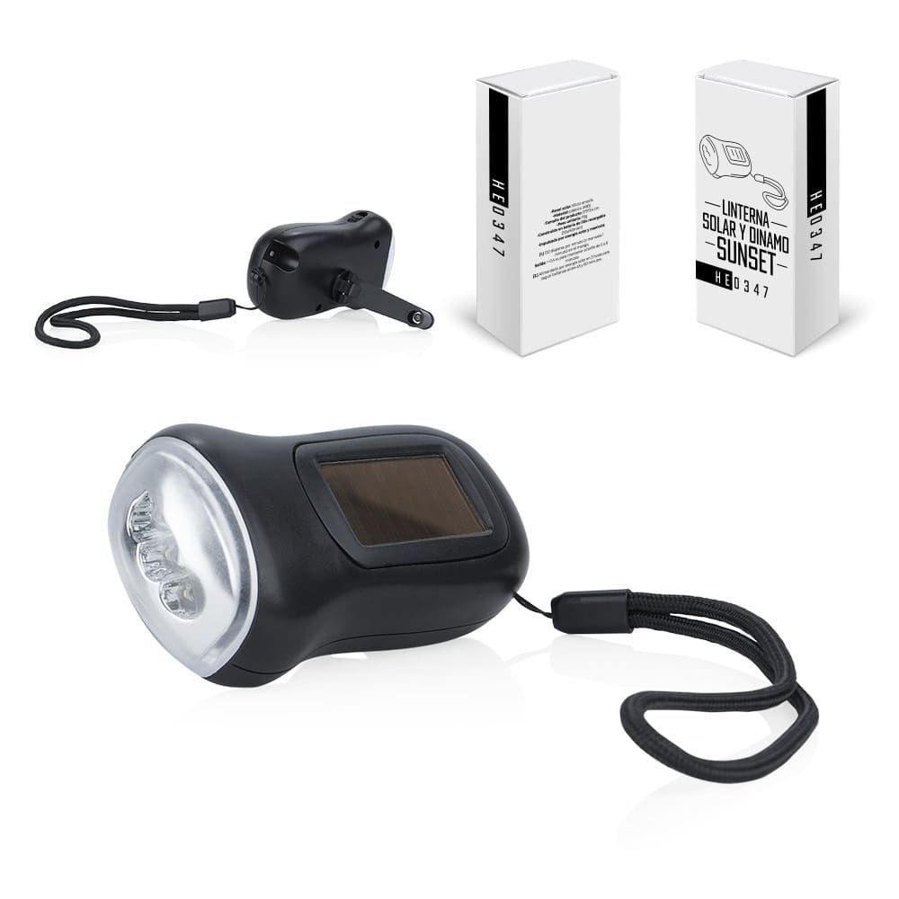 HE0347 Linterna de carga solar Sunset (MP) - Pro-Ponemos