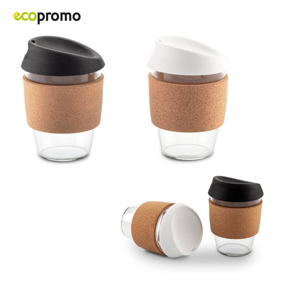 Taza en Vidrio Cork 350ml MU-390 (CP) (NUEVO) - Pro-Ponemos