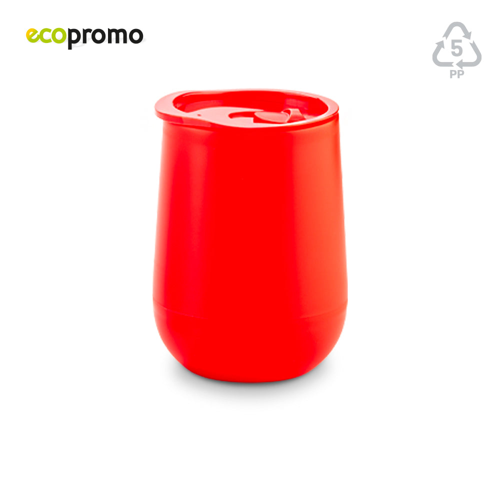 Mug Plástico Doble Pared Eco 350ml MU-369 (CP) (NUEVO) - Pro-Ponemos