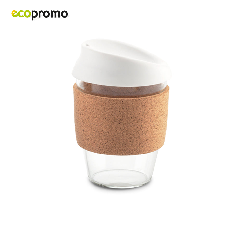 Taza en Vidrio Cork 350ml MU-390 (CP) (NUEVO) - Pro-Ponemos