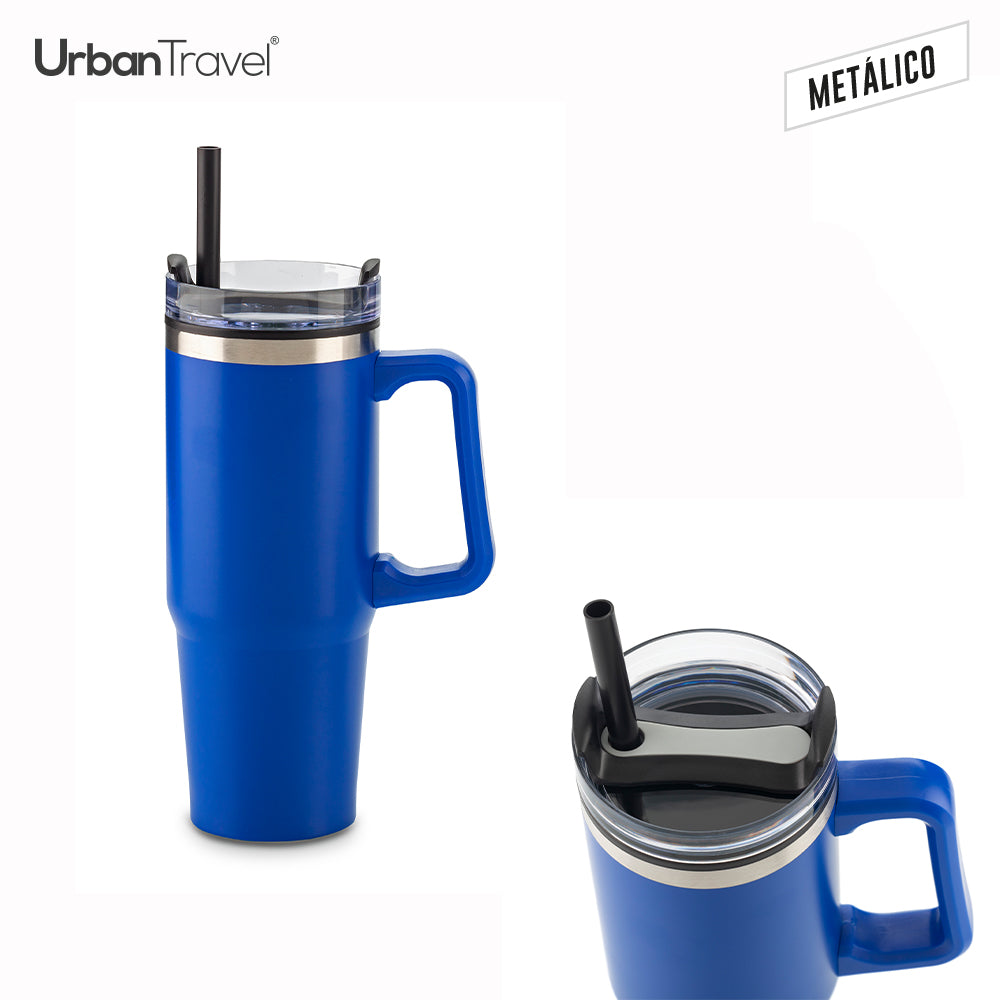 Mug Metálico y Plástico Chester Urban Travel 900ml MU-396 (CP) (NUEVO) - Pro-Ponemos
