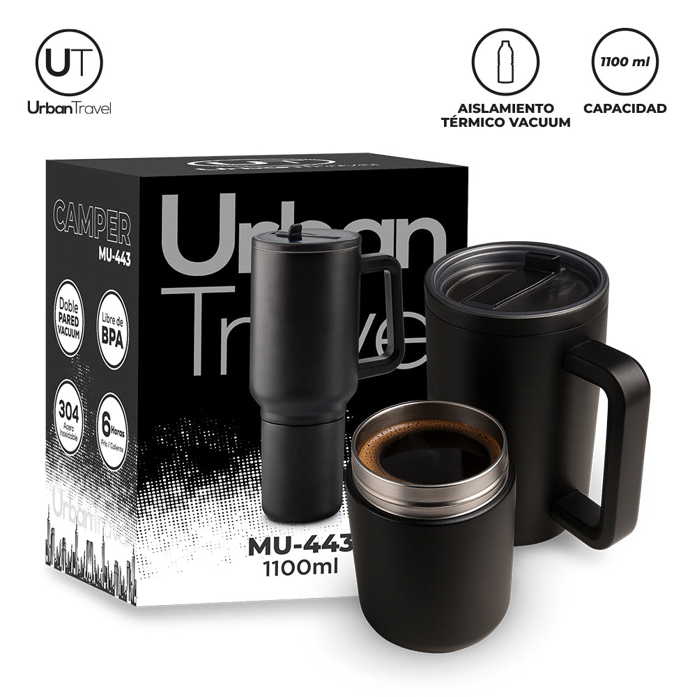 Mug Metálico Camper Urban Travel 1100 ml MU-443 (CP) (NUEVO) - Pro-Ponemos