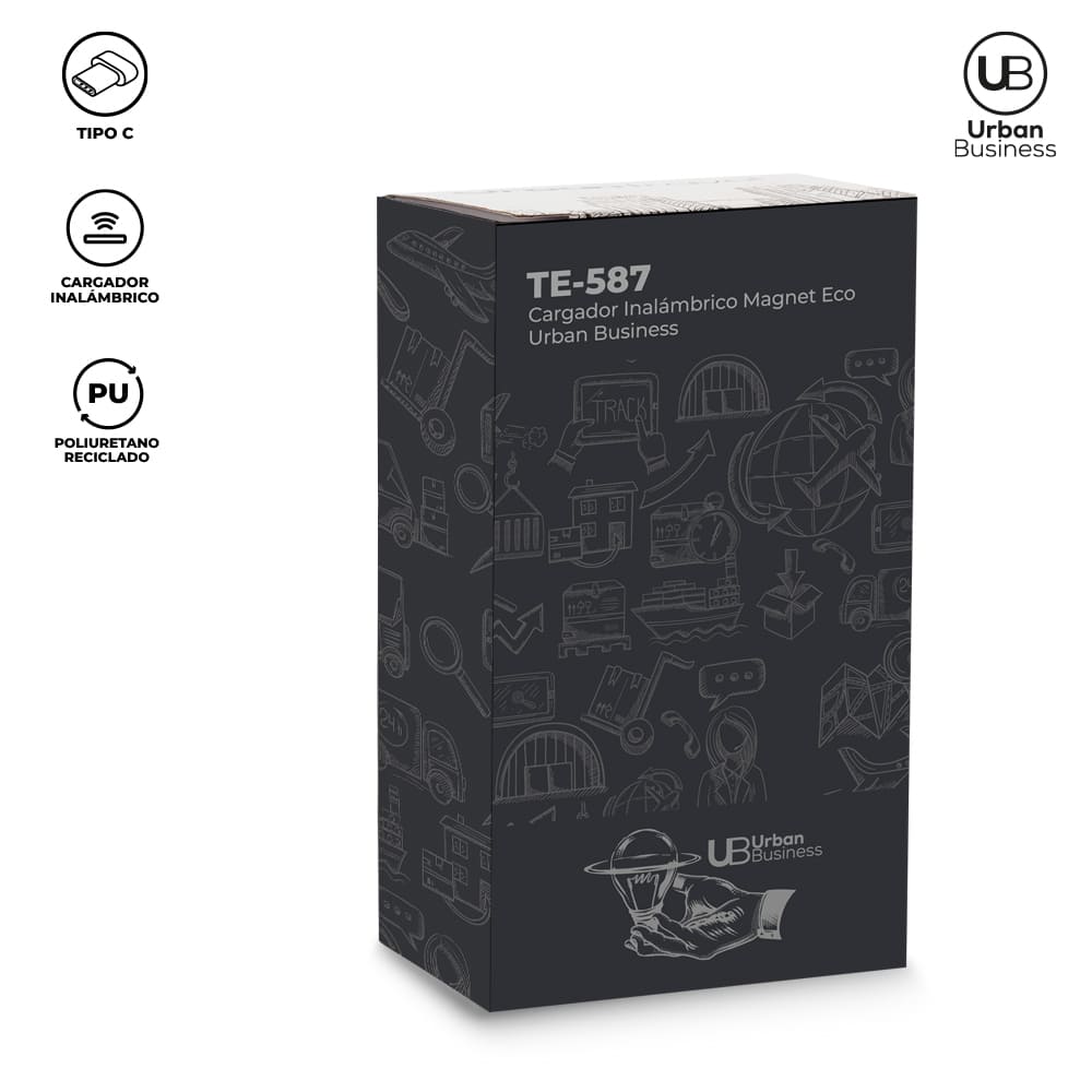 Cargador Inalámbrico Magnet Eco Urban Business TE-587 (CP) (NUEVO) - Pro-Ponemos