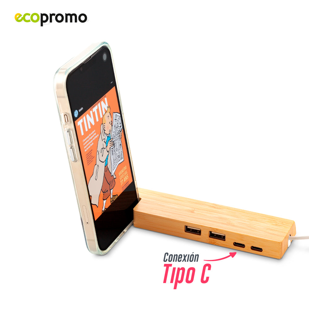 Puerto USB Ruler Bamboo TE-603 (CP) (NUEVO)