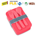 Portacomidas con Cubiertos Eco Square II -Prod Nal VA-965 (CP) (Producion Nacional) - Pro-Ponemos