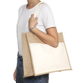 C589  Bolsa de algodón y yute 