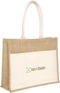 C589  Bolsa de algodón y yute 