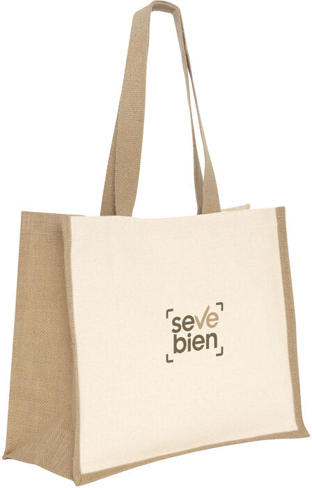 C592  Bolsa de algodón y yute "YARI" (SS) (NUEVO) - Pro-Ponemos