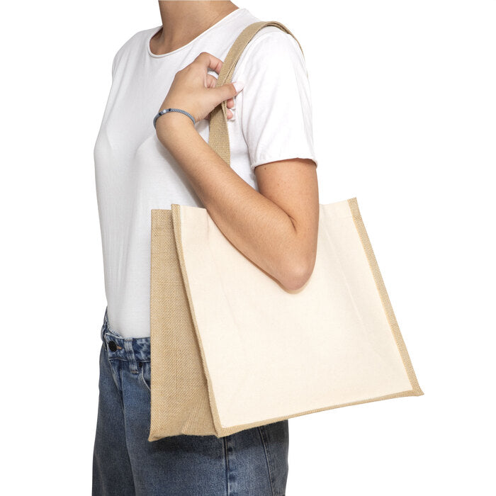 C592  Bolsa de algodón y yute "YARI" (SS) (NUEVO) - Pro-Ponemos