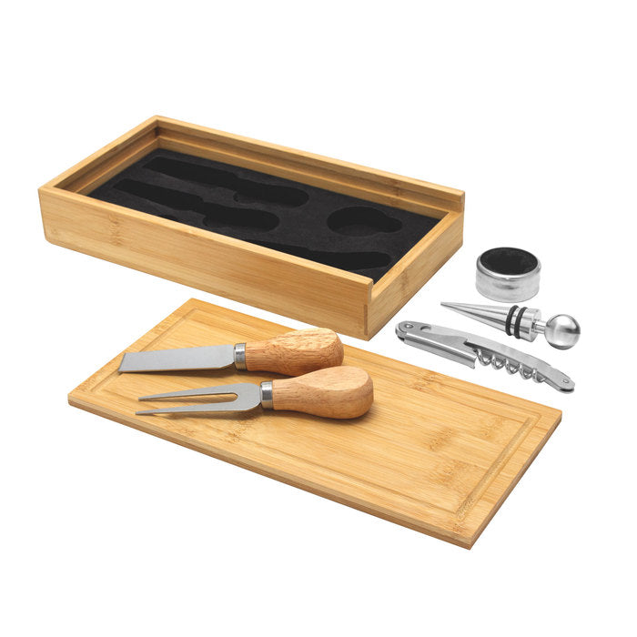 T708  Set de vino y Tabla para quesos "WINCHESTER" (SS) (NUEVO) - Pro-Ponemos