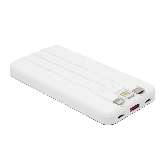 EC776  Power Bank multipuerto "ATLANTA" (SS) - Pro-Ponemos