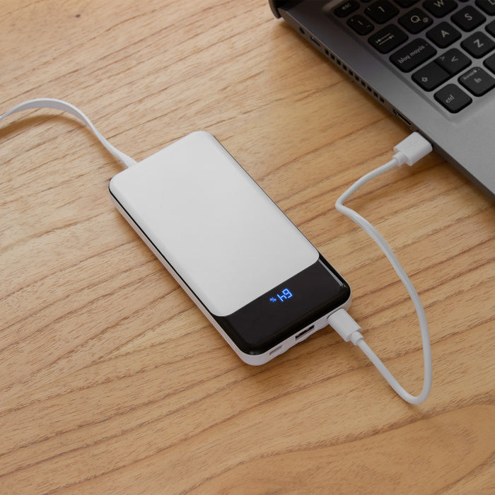 EC776  Power Bank multipuerto "ATLANTA" (SS) - Pro-Ponemos