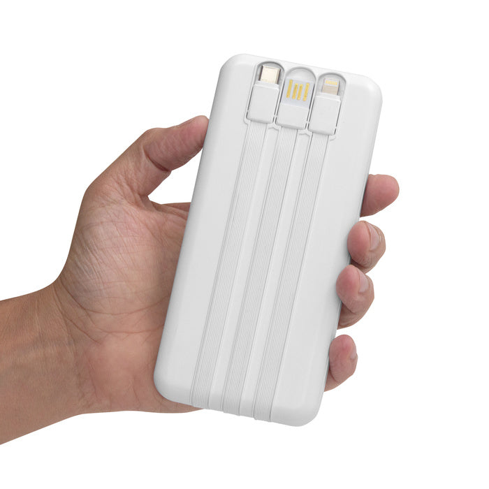 EC776  Power Bank multipuerto "ATLANTA" (SS) - Pro-Ponemos